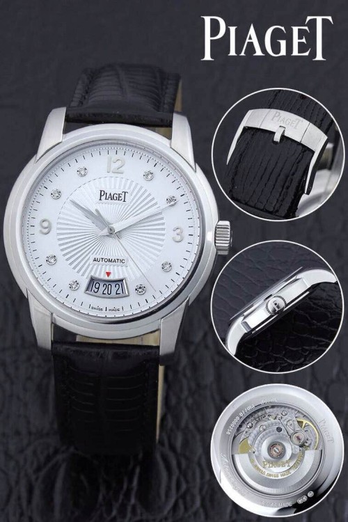PIAGET (custom급 남성용 Swiss eta Automatic Movment,Sapphire Glass,Italy Leather Band)