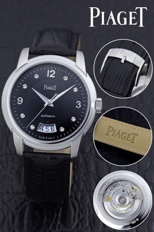 PIAGET (custom급 남성용 Swiss eta Automatic Movment,Sapphire Glass,Italy Leather Band)