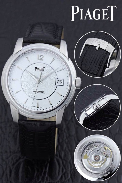 PIAGET (custom급 남성용 Swiss eta Automatic Movment,Sapphire Glass,Italy Leather Band)
