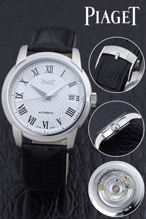 PIAGET (custom급 남성용 Swiss eta Automatic Movment,Sapphire Glass,Italy Leather Band)
