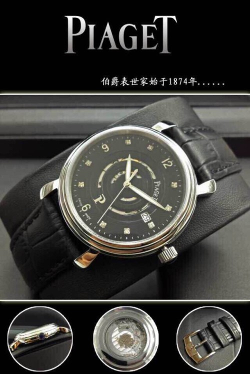 PIAGET (custom급 남성용 Swiss eta Automatic Movment,Sapphire Glass,Italy Leather Band)