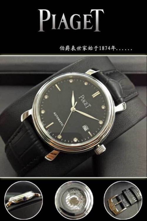 PIAGET (custom급 남성용 Swiss eta Automatic Movment,Sapphire Glass,Italy Leather Band)