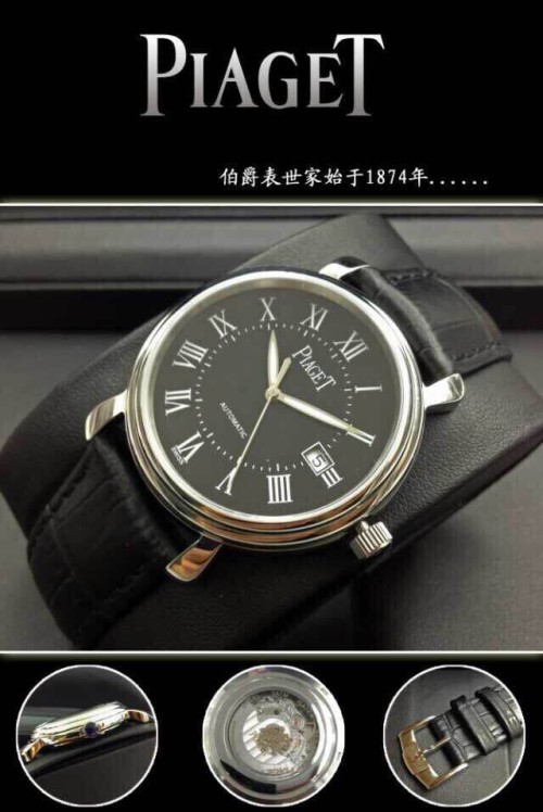 PIAGET (custom급 남성용 Swiss eta Automatic Movment,Sapphire Glass,Italy Leather Band)