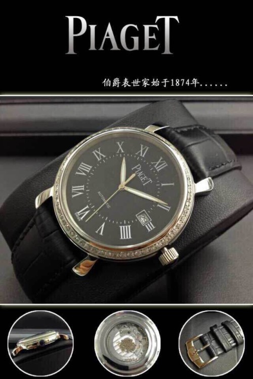 PIAGET (custom급 남성용 Swiss eta Automatic Movment,Sapphire Glass,Italy Leather Band)