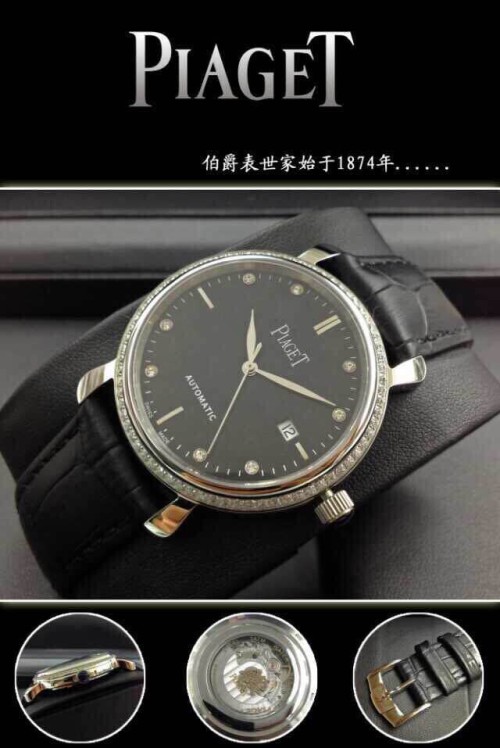 PIAGET (custom급 남성용 Swiss eta Automatic Movment,Sapphire Glass,Italy Leather Band)