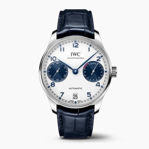 [IWC] 아이더블유씨 포르투기저 스틸 케이스 오토매틱 가죽시계 IW500715