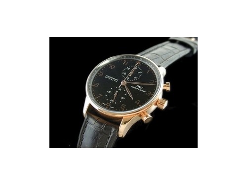 IWC Portuguese 블랙다이얼 골드에디션