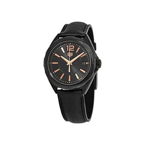 [Tagheuer] 태그호이어 포뮬러 35mm 블랙 다이얼 쿼츠 가죽 스트랩 시계 WBJ1314.FC8230