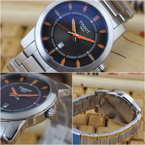 TISSOT (custom급 남성용 Swiss eta Automatic Movment,Sapphire Glass,Stainless Steel Band)