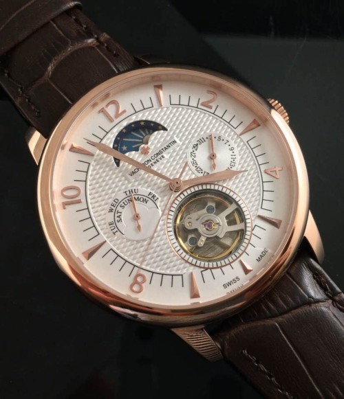 VACHERONCONSTANTIN (custom급 남성용 Swiss eta Automatic Movment,Sapphire Glass,Italy Leather Band)