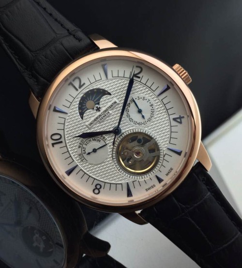 VACHERONCONSTANTIN (custom급 남성용 Swiss eta Automatic Movment,Sapphire Glass,Italy Leather Band)