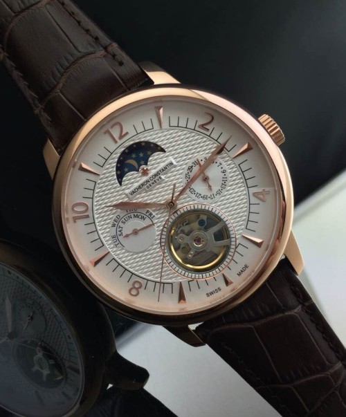 VACHERONCONSTANTIN (custom급 남성용 Swiss eta Automatic Movment,Sapphire Glass,Italy Leather Band)