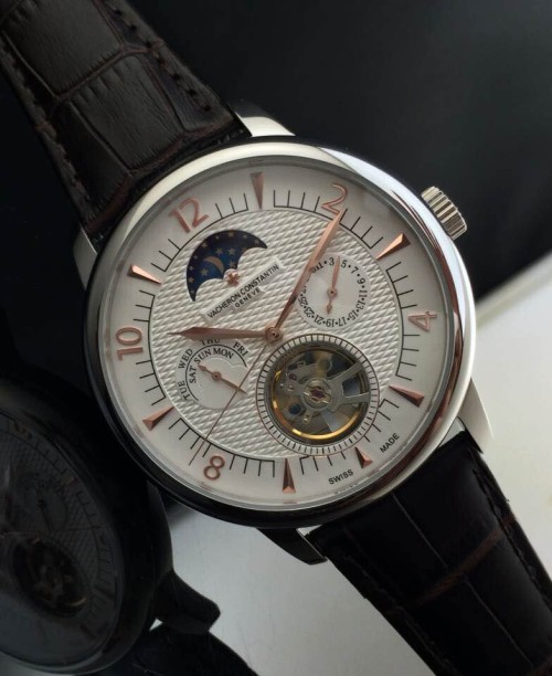 VACHERONCONSTANTIN (custom급 남성용 Swiss eta Automatic Movment,Sapphire Glass,Italy Leather Band)