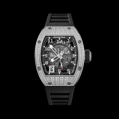 [Richard Mille] 리차드 밀 스켈레톤 오토매틱 러버밴드 스트랩 시계 RM 010