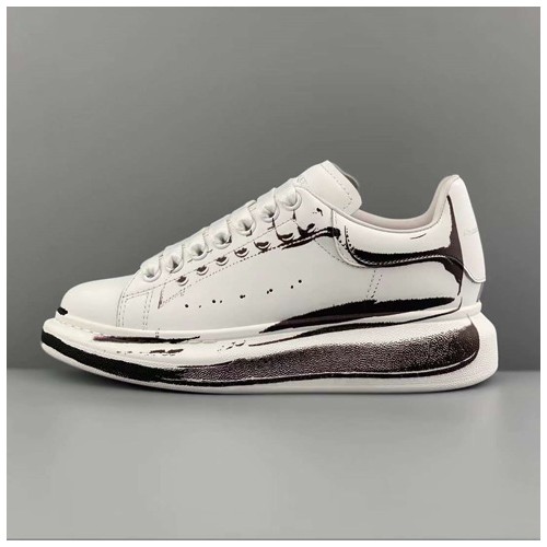 [Alexander McQueen] 알렉산더맥퀸 남/여 오버솔 스니커즈 스탬프 라인 프린트 블랙 22051052