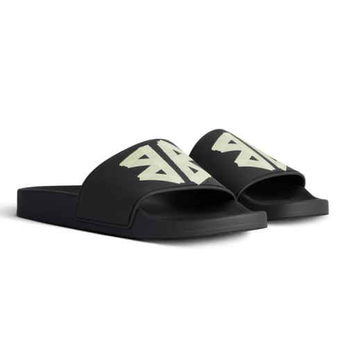 [Balenciaga] 발렌시아가 풀 슬라이드 샌들 블랙/옐로우 689030W1SA21090
