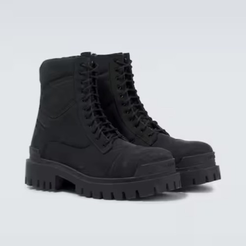 [Balenciaga] 발렌시아가 Combat Strike 캔버스 레이스업 부츠