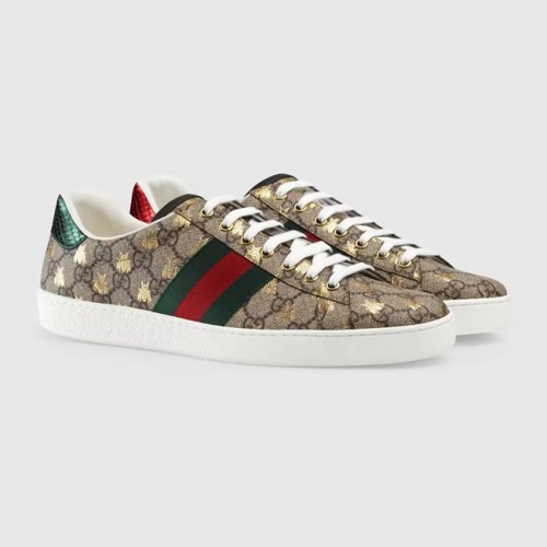 [Gucci] 구찌 남/여 에이스 GG 슈프림 비 스니커즈 베이지 에보니 548950-9N050-8465