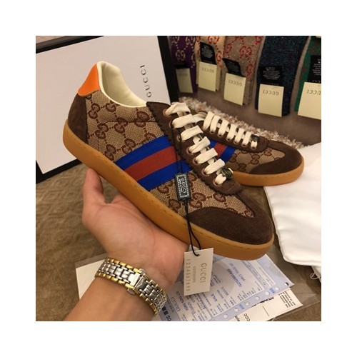 [Gucci] 구찌 스웨이드 스니커즈 GU-‎521681