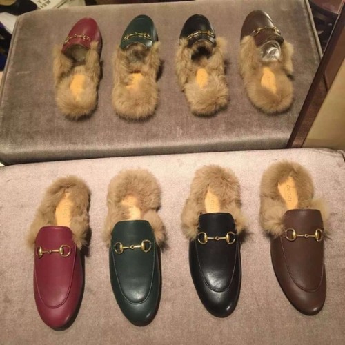 [Gucci] 구찌 퍼 슬리퍼