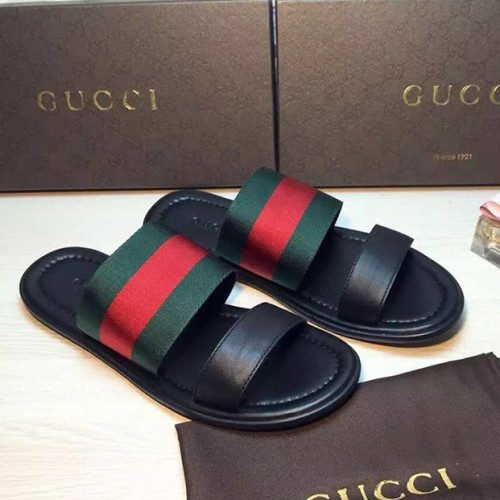 [Gucci] 구찌 신상 삼선 레더샌들