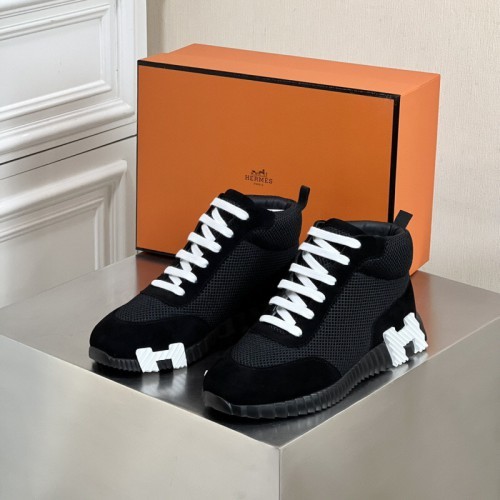 [Hermes] 에르메스 힙합 하이탑 스니커즈 블랙 23121430