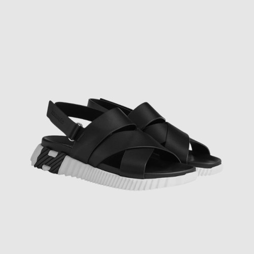 [Hermes] 에르메스 일렉트릭 샌들 카프스킨 & 느와르 H221848ZH02