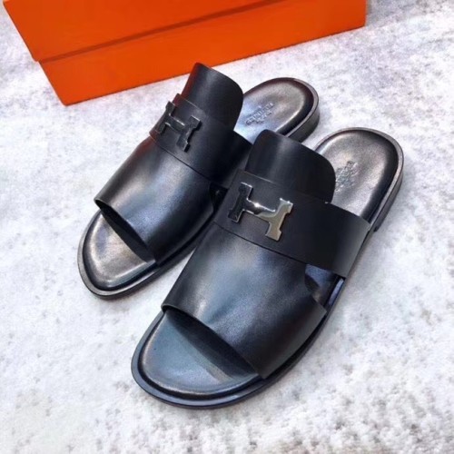 [Hermes] 에르메스 레더 슬리퍼 21042833