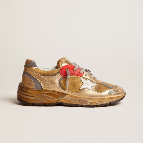 [Golden Goose] 골든구스 디스트레스드 피니시 골드 대드-스타 GMF00199.F001211.65120