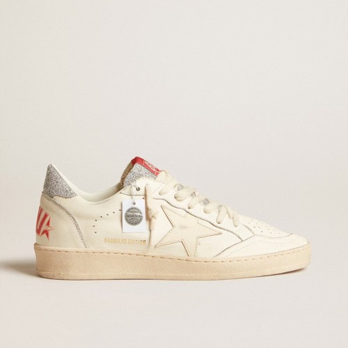 [Golden Goose] 골든구스 화이트 스타 & 스와로브스키 크리스털 힐탭 나파 볼스타 LTD GMF00117.F005715.10418