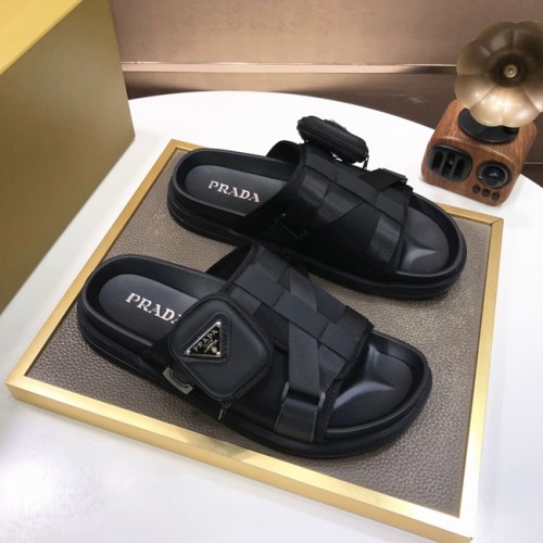 [Prada] 프라다 로고 포켓 샌들 뮬 슬리퍼 22061541