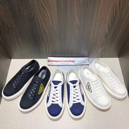 [Prada] 프라다 로고 캔버스 스니커즈 21060743