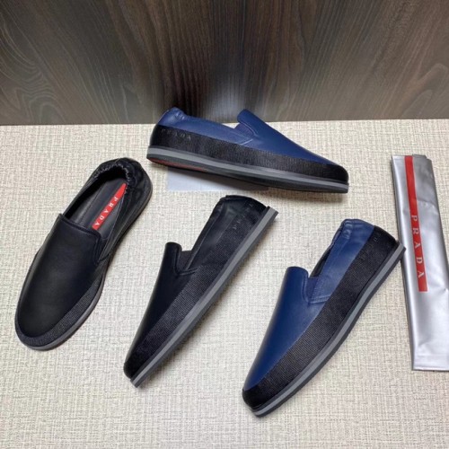 [Prada] 프라다 로고 레더 로퍼 20090240