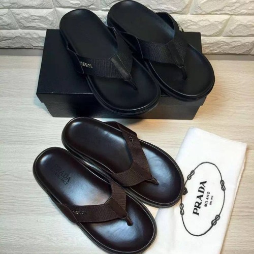 [Prada] 프라다 샌들 검정/브라운 P2255435