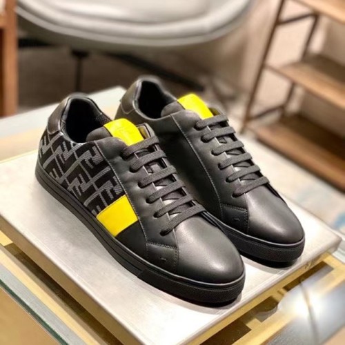 [Fendi] 펜디 로고 레더 스니커즈 21011245