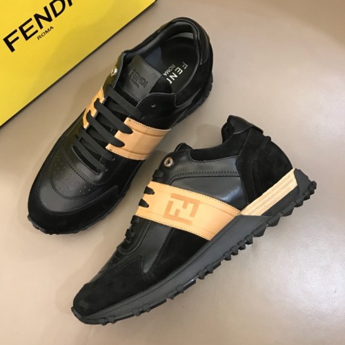 [Fendi] 펜디 로고 레더 스니커즈 19072338