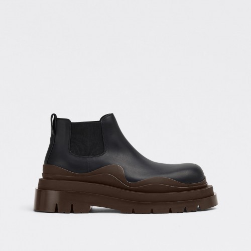 [Bottega Veneta] 타이어 앵클 첼시 부츠 블랙 에보니 630281VBS501257