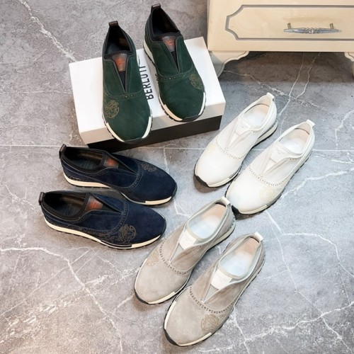 [Berluti] 벨루티 스웨이드 수공예 스니커즈 22071146