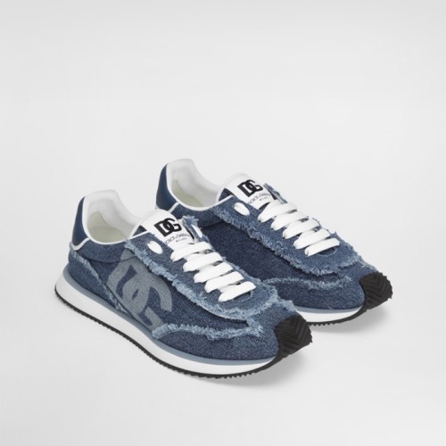 [D & G] 돌체앤가바나 Sneakers Cushion in Denim Blue Jeans color CS2288A6D448D600