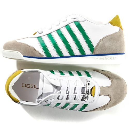 DSQUARED2 디스퀘어드 메이플 멀티 스트라이프 스니커즈 (화이트+그린) 14SS - SN419 V065 M243