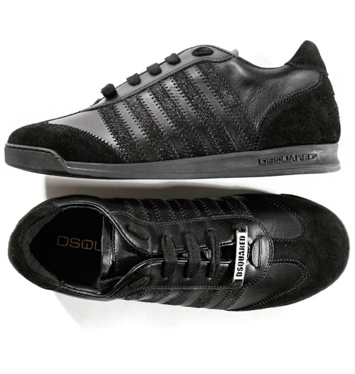 DSQUARED2 디스퀘어드 메이플 멀티 스트라이프 스니커즈 (올블랙) 14SS - SN419 V065 2124