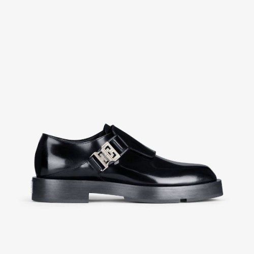 [Givenchy] 지방시 스퀘어드 버클 더비 유광 블랙 BH103BH135-001