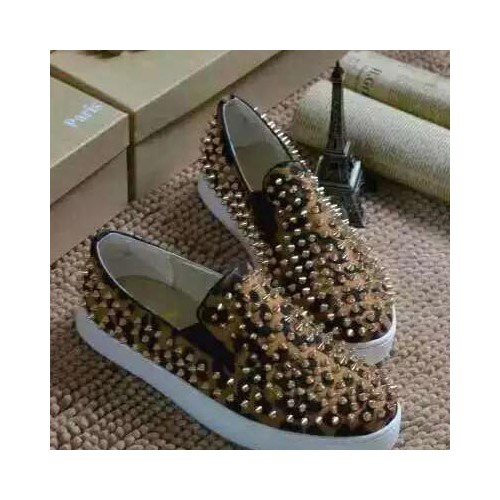 [Louboutin] 루부탱 호피 스터드 스니커즈