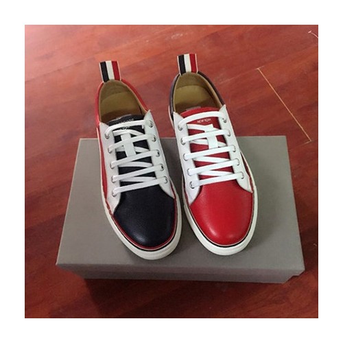[Thom Browne] 톰브라운 남녀공용 레더 스니커즈