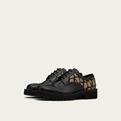 [Valentino] 발렌티노 트왈 이코노그라프 테니크털 패브릭 & 송아지 가죽 더비 5Y2S0H65HED_V47