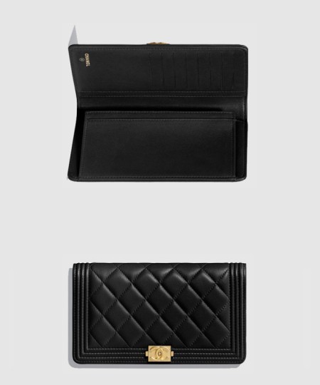 [CHANEL-샤넬]보이 플랩 장지갑 A80285