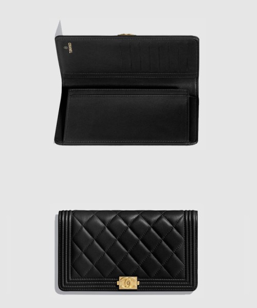 [CHANEL-샤넬]보이 플랩 장지갑 A80285