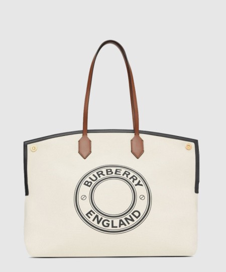 [BURBERRY-버버리]캔버스 소사이어티 토트백 라지 80321621