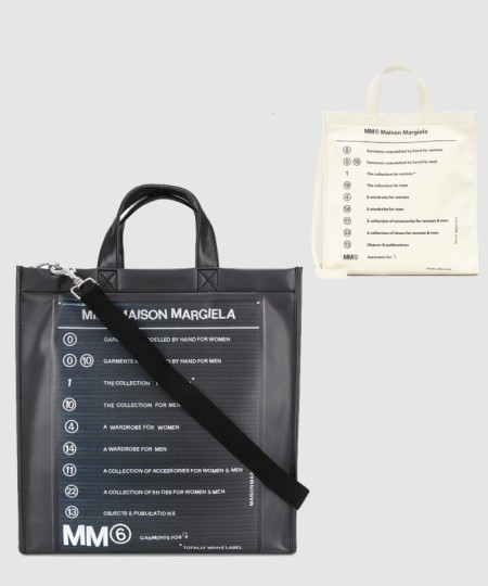 [MARGIELA-마르지엘라]프린트 PVC 토트백