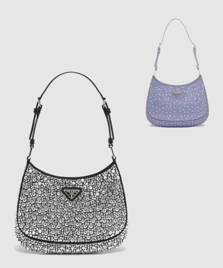 [PRADA-프라다]크리스탈 클레오 숄더백 1BC169